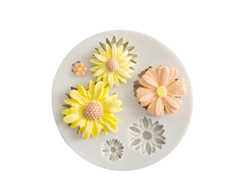 Sunflower Silicone Cookie Buiscuit Baking Molds Decorating Craft Mold