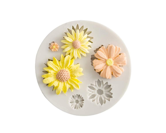 Sunflower Silicone Cookie Buiscuit Baking Molds Decorating Craft Mold