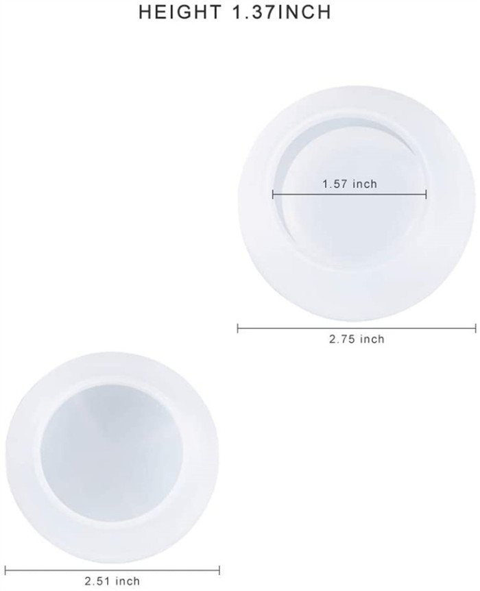 Small Jar Resin Molds with Lid Silicone Epoxy Casting Mold for Small Bottle DIY Mini Jewelry Container Storage Trinket Box