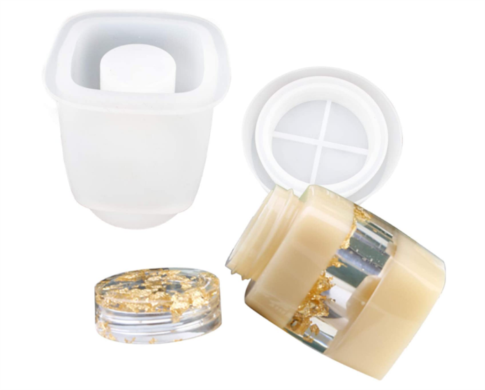 Box Resin Mold, Bottle Resin Mold, Jewelry Box Molds for Resin, Storage Box Bottle Silicone Resin Molds for DIY Jewelry Container Resin Decoration