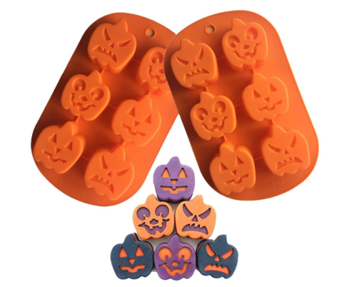 Halloween Molds Silicone Candy Chocolate Soap Mold Pumpkin Baking Mold 2 pcs