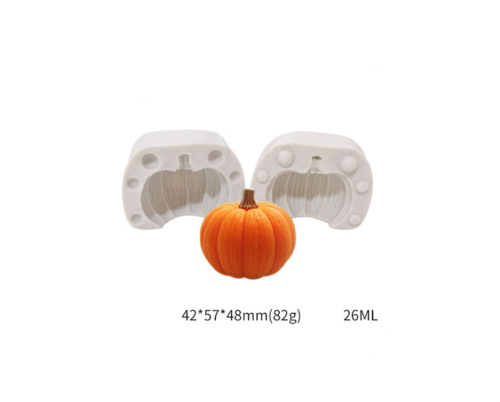 3D Pumpkin Silicone Mold - Halloween Mini Pumpkin Mold for Candy, Baking, Cake Decoration, Chocolate, Cupcake, Clay