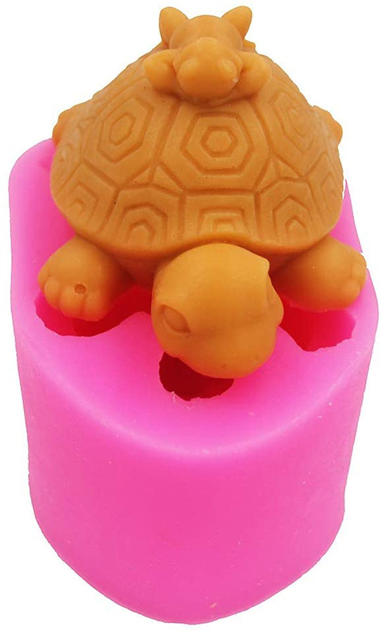 3D Turtle Silicone Soap Mold Tortoise Handmade Craft Candle Wax Melt Mold Chocolate Candy Mold Cake Decorating Tools