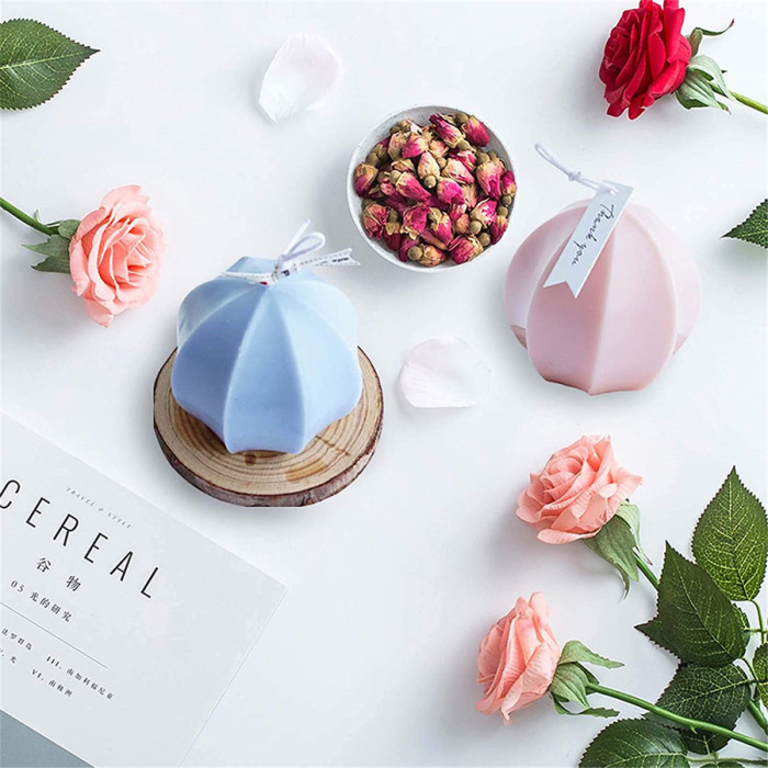 Octagonal Spherical Candle Mold Plastic Mold Plaster Aromatherapy Candle Mould for DIY Making Handcrafts, Meet Daily Life, Enhance Kids Hands-on Ability