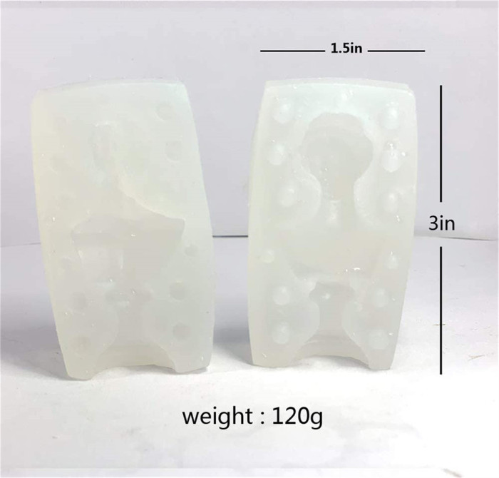 Silicone Body Shaped 3D Molds,Moulds Fou DIY Candle Making, Resin Epoxy, Chocolate, Plaster, Art Festive Mood (Pack-2),Spical Gifts for Children