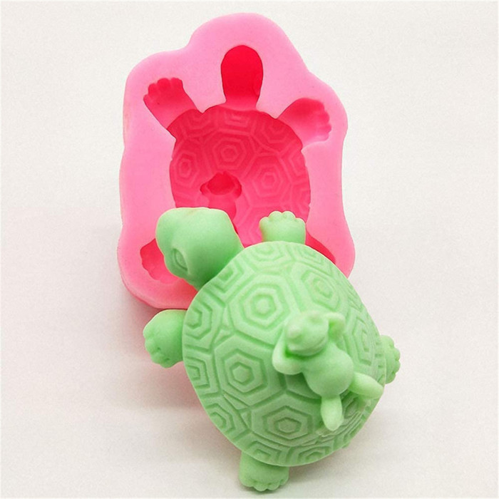 3D Turtle Silicone Soap Mold Tortoise Handmade Craft Candle Wax Melt Mold Chocolate Candy Mold Cake Decorating Tools
