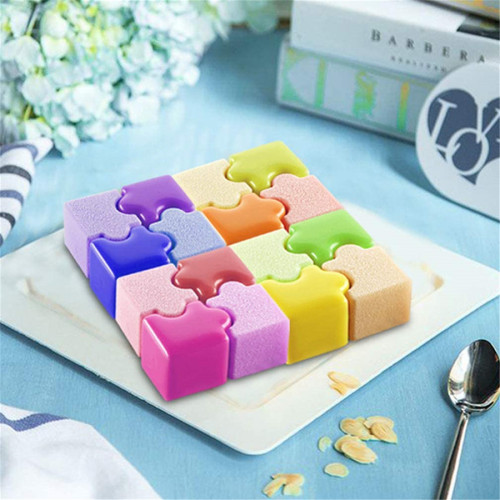 French Mousse Silicone Mold 20 Hole Puzzle Cake Candy Baking Mould for Chocolate Jelly Ice Cube Bath Bombs