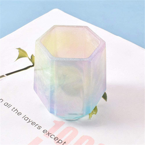 DIY Cup Resin Silicone Mold,Craft Makeup Brush Holder Organizer Epoxy Mold Cosmetics Brushes Pen Storage Mold Silicone Mould Bottle Casting Mold for Epoxy Casting Home Decor