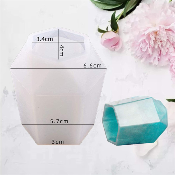 DIY Cup Resin Silicone Mold,Craft Makeup Brush Holder Organizer Epoxy Mold Cosmetics Brushes Pen Storage Mold Silicone Mould Bottle Casting Mold for Epoxy Casting Home Decor