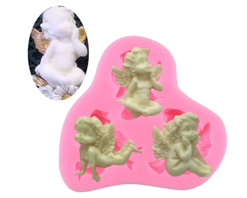 3d Angels Fairy Silicone Mold Cake Mold Decoration Handmade Soap Fudge Molds