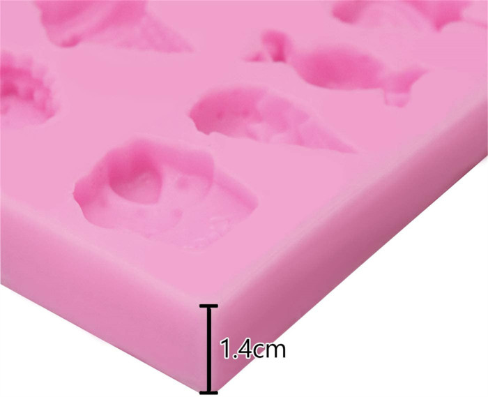 2Pcs Ice Cream, Candy, Lollipop Shape Silicone Molds ForPudding,Pan Muffin,Impression Mats Baroque Fondant,Chocolate,Ice Cube,Cookie Pastry Pies,Cake Cup,Cake Decoration,Handmade Soap