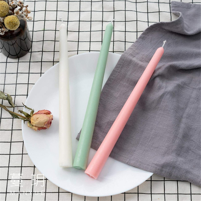 Tall Taper Candle Mold , Clear Plastic Tapered Candlesticks Candle Making Mold Supplies for Wedding, Dinner, Home Decor, Parties and Special Occasions