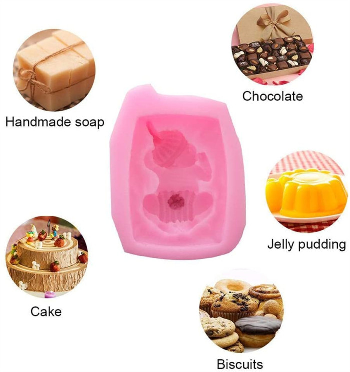 Silicone Mold Sleeping Baby, Cute Baby Craft Art Silicone Soap Mold, Craft Molds DIY Handmade Soap Molds，Kitchen Baking Tool DIY Handmade Soap Fondant Cake Mold