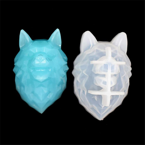 Animal Resin Molds, DIY Cute Cartoons Animal Silicone Molds, DIY Craft Handmade Gifts Jewelry Pendant (Wolf)