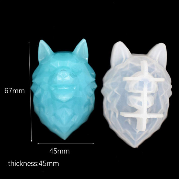 Resin Cartoon Doll Cartoon Animal Molds Epoxy Resin 3D Wolf Lion Orangutan Mould Resin Casting Mold (3pcs)