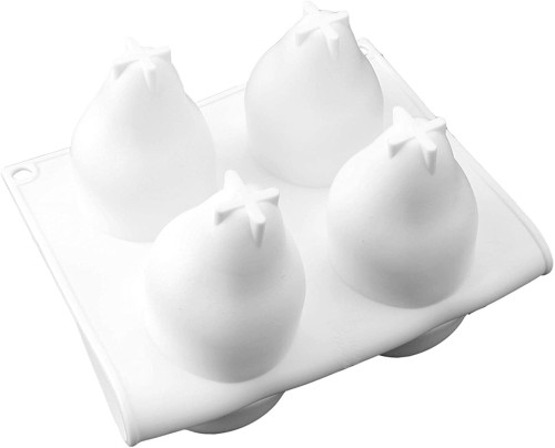 8 Cavity Pear Shape Cake Mold, Creative Pear-shaped Silicone Mould, 3D Fruit Shape French Dessert Mousse Molds, Chocolate Pastry Dessert Moulds Cakes Decorating Too for Candles Soaps