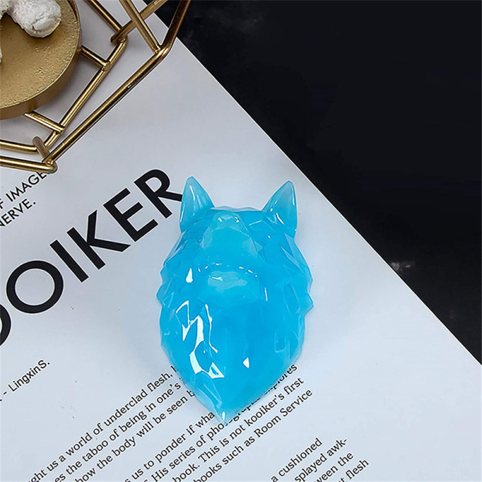 Resin Cartoon Doll Cartoon Animal Molds Epoxy Resin 3D Wolf Lion Orangutan Mould Resin Casting Mold (3pcs)