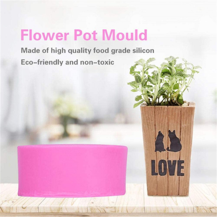 DIY Silicone Flower Pot Mold Diamond Shaped Molds for Candle Holder Making Succulent Plants Planter Pot Mould Concrete Moulds