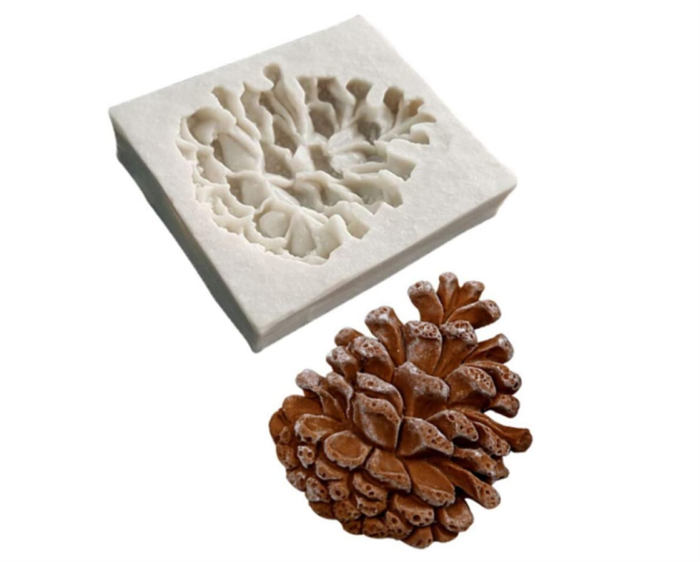 Cute Christmas Echinacea Pinecone DIY 3D Silicone Mold Making Ice Blocks Candy Fondant Chocolates Soaps Cake Decorating Tool Mousse Jelly Candles
