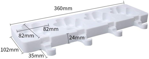 2 Pack Popsicle Mold for Cakesicle Bear Paw Shape Ice Cream Silicone Mold 4 Cavities Ice Pop Silicone Mold Homemade Ice Cream Mold