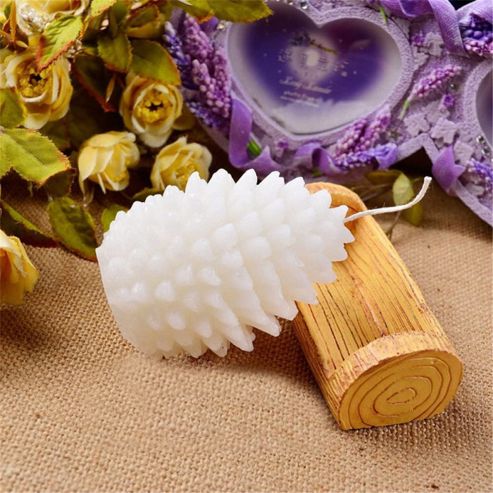 3D Pine Cone Candle Mold - Christmas Pinecone Mold for Fondant, Gum Paste, Chocolate, Handmade Soap, Lotion Bar, Wax, Crayon, Clay