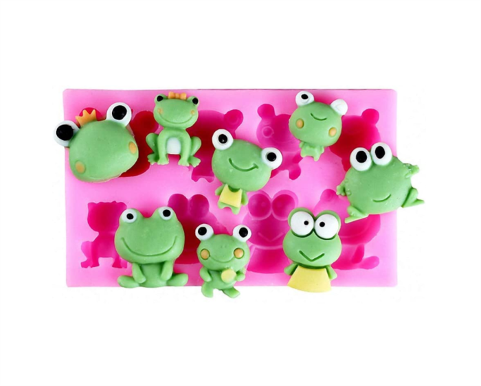Frog Silicone Fondant Mold Cake Decorating Mold DIY Chocolate Candy Gumpaste Molds Cake Decoration Sugarcraft Mould Resin Epoxy Paper Clay Mold