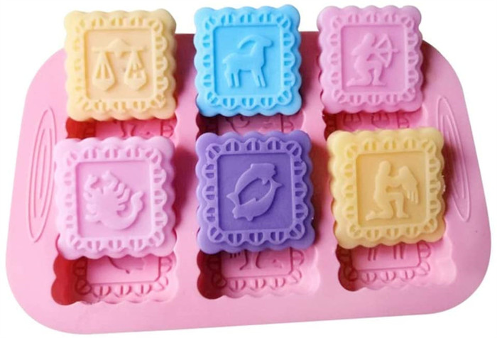 Silicone Molds, 12 Constellations soap molds, 2 Pack 12 Cavities Craft Molds, Best DIY Handmade Soap Molds for Gifts