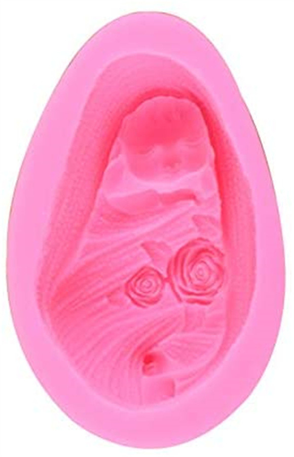 Sleeping Baby Silicone Molds Nonstick Food Grade Silicone Mold Mini Soap Mould Multifunctional DIY Baking Pan for Cake Candle Chocolate Cookie
