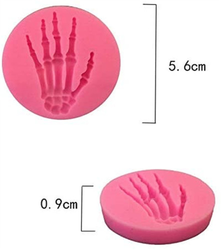 2 Pieces Skeleton Hands Molds Halloween party for Sugarcraft, Cake Decoration, Handmade Ice Cream,Cupcake Topper, Chocolate, Pastry, Cookie Decor, Jewelry, Polymer Clay, Crafting Projects