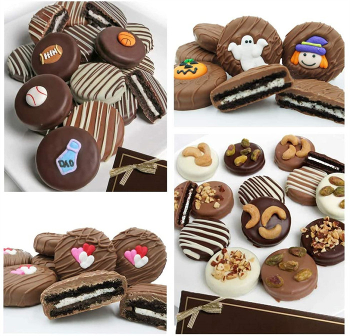 2 Pack Chocolate Cookie Mold, 8-Cavity Round Silicone Baking Molds for Candy Mini Soap, Cake Bread Cupcake Cheesecake Muffin and Jello（Random color）