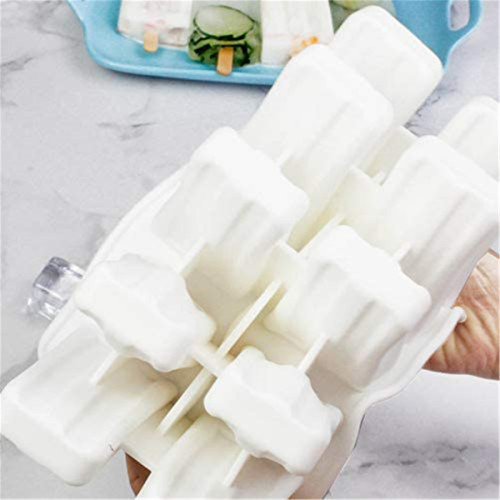 10 Cavity Homemade ICE Pop Molds Food Grade Silicone BPA-Free Popsicle Mold