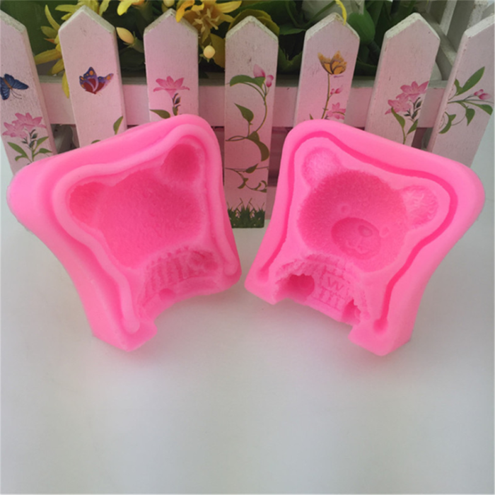 3D Teddy Bear Silicone Mold -  Bear Mold for Candle, Fondant, Chocolate, Wax Crayon, Mino Soap, Bath Bomb, Lotion Bar, Plaster of Paris