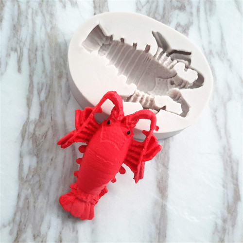 Lobster Fondant Cake Decoration Molds Silicone Mold for Chocolate Candy Making Gummy Sugarcrafts Soap Homemade Mould Cupcake Jelly Pudding Molds