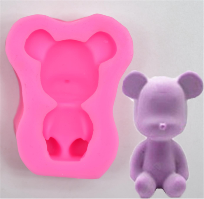 3D Cute Bear Silicone Fondant Mould Cake Mold Chocolate Baking Cookie Cutter Mold Sugarcraft Decor
