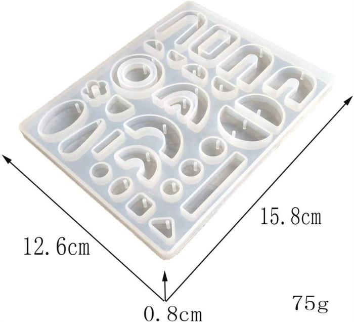 Silicone Pendant Jewelry Earring Making Mold Crystal Resin Epoxy Dangle Stud Jewellry Casting Mould Craft Molds Handmade DIY Tool