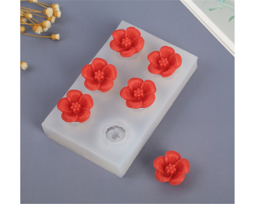 Small Flower Shapes Silicone Mold for Sugarcraft Cake Decoration, Cupcake Topper,Candies,Cookies,Ice Cube,Polymer Clay,Chocolate