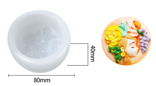 Silicone Molds Indigenous Girl,  Craft Art Silicone Soap Mold, Beauty Girl Craft Molds DIY Handmade Soap Molds