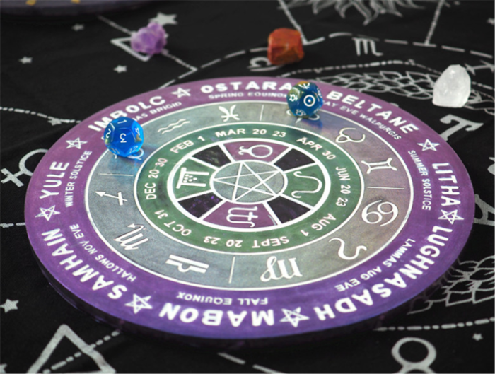 Tarot Divination Mat Resin Mold,Constellation Compass Mat Silicone Mold,Rolling Tray Mold for Resin,Epoxy Molds for DIY Jewelry Craft Making,Divination Decorations