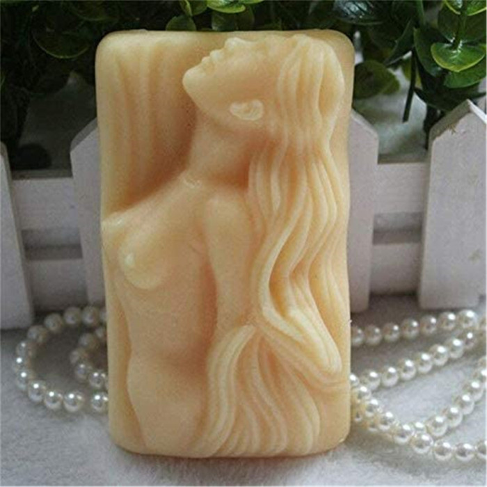 Silicone Molds Sexy Lady, Naked Lady Craft Art Silicone Soap Mold, Bathing Lady Craft Molds DIY Handmade Soap Molds