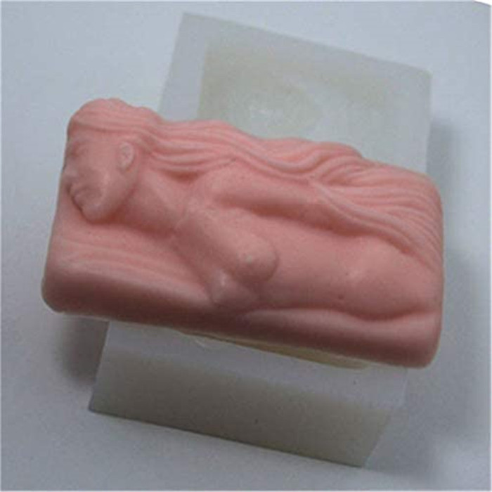 Silicone Molds Sexy Lady, Naked Lady Craft Art Silicone Soap Mold, Bathing Lady Craft Molds DIY Handmade Soap Molds