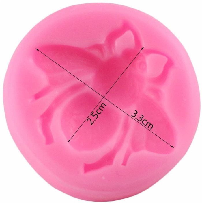 Bumble Bee Silicone Mold for Fondant Chocolate Candy Gum Paste Polymer Clay Resin Kitchen Baking Sugar Craft Cake DIY Cupcake Decorating Tools