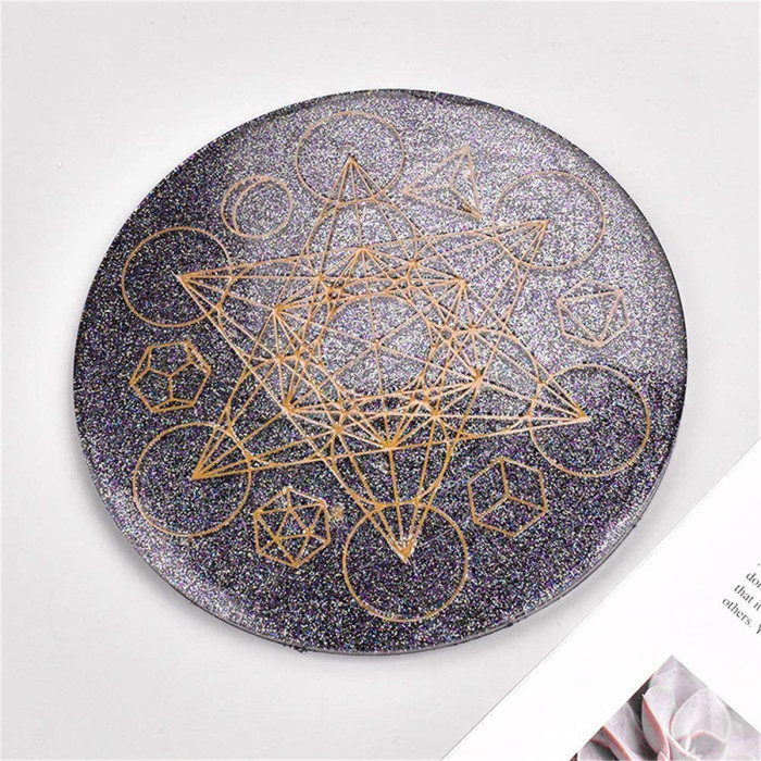 Resin Mold Magic Compass Tarot Divination Mat Ouija Board Silicone Epoxy Casting Mold for DIY Crafts Divination Decorations, Wall Hanging, Home Decor