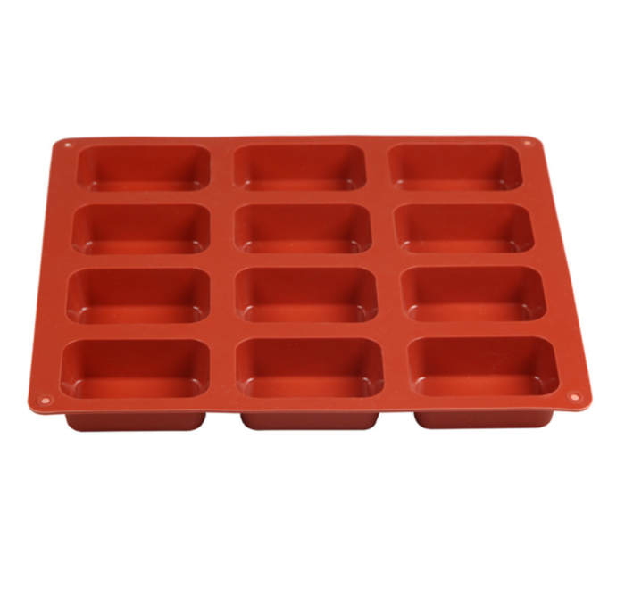 Rectangle Silicone Soap Mold，12 Bar Soap Mold for Soap Making, Thick and Durable with Flat Sides and Smooth Lines