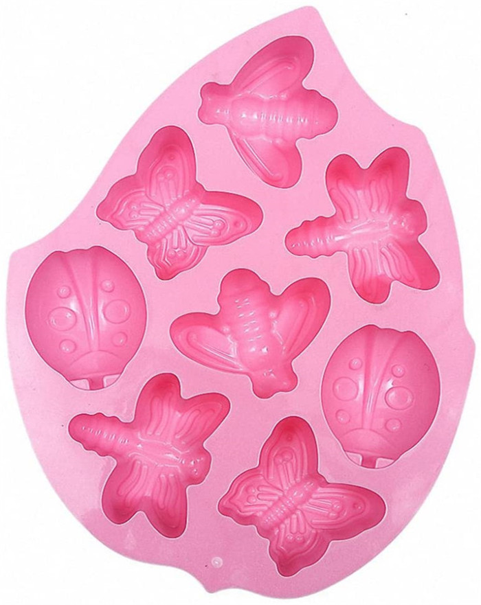 Insects Soap Mold - MoldFun Butterfly Bee Dragonfly Ladybug Silicone Mold for Bath Bomb, Lotion Bars, Chocolate, Candy, Jello, Crayon, Baking Cupcake, Muffin, Wax