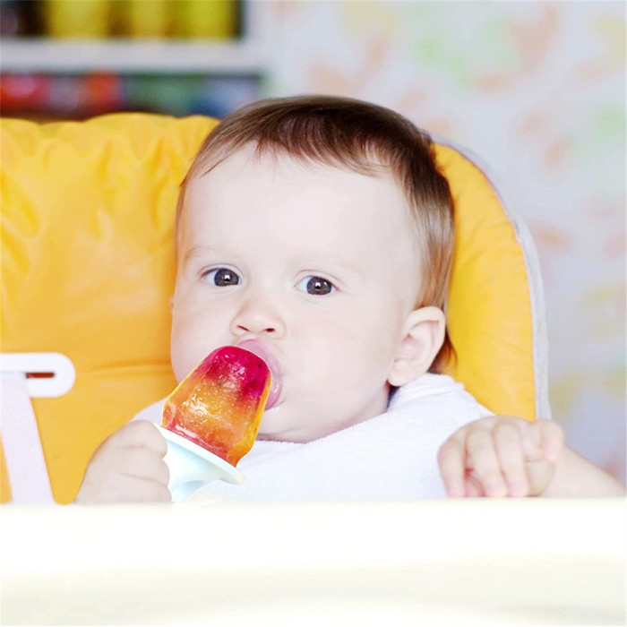 Popsicle Molds For Kids Silicone Mini Popsicle Maker Bpa Free Ice Pop Molds Easy Release  (Random color）