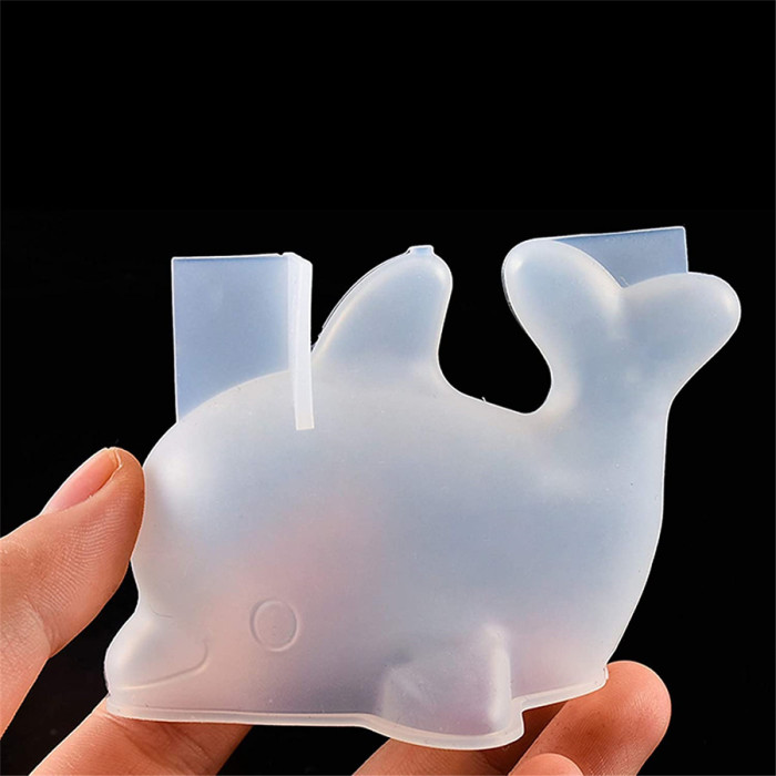 2 Pack 3D Dolphin Silicone Resin Fondant Mold, Epoxy Casting Mould for DIY Craft Soap Candle Chocolate Cake Decoration Tool