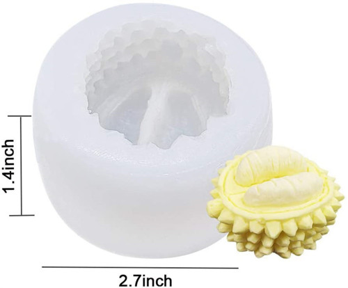 3D Silicone Candle Soap Mold Handmade Durian Shape Mold Handmade DIY Tools for Making Soap and Candles Home Decoration-3inch