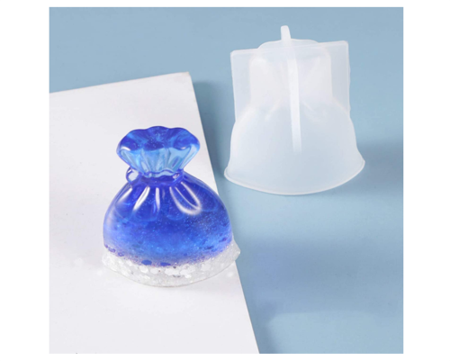 Crystal Epoxy DIY Resin Mold Purse Lucky Bag Decoration Casting Silicone Mould Epoxy Mold for DIY Jewelry Craft Making
