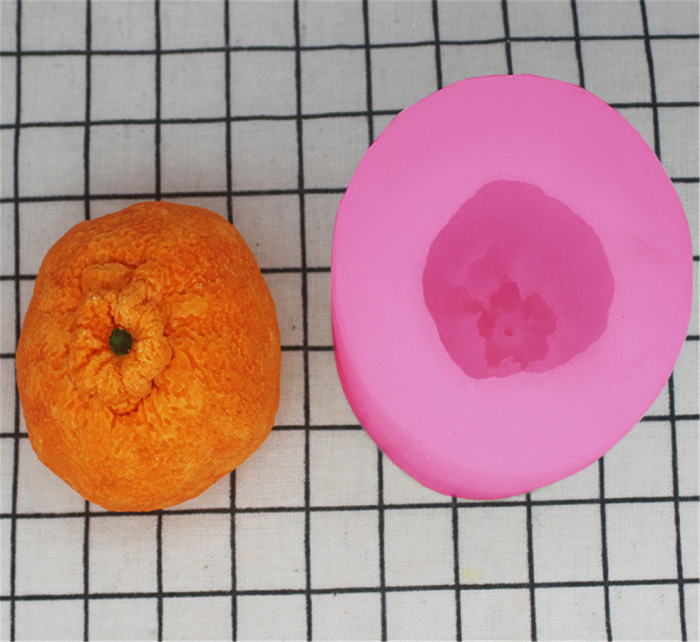 3D Fruits Orange Craft Art Silicone Soap Mold Craft Molds DIY Handmade Mold Chocolate Mold Moulds