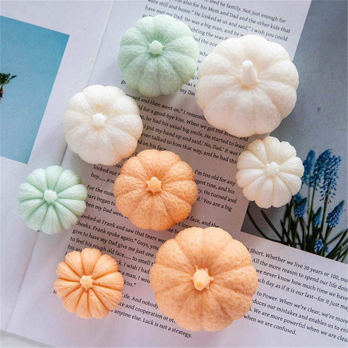 Cake DIY 3D Pumpkin Mold for Halloween Thanksgiving Christmas, Handmade Soap, Clay, Candle, Silicone Mold Baking Making Tools